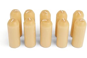 MORAKNIV UCO Natural Beeswax Candle for Candle Lanterns - Brown,10-Pack,L-CAN-B-10PK