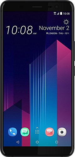 HTC U11 + Smartphone (15,24 cm (6 Zoll) Super LCD Display, 12,2 MP Kamera, 128 GB Speicher und 6 GB RAM, Android 8.0) Translucent Schwarz