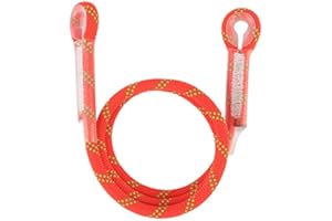 SUNGOOYUE Escalade Sling Corde, 120 Cm Nylon Escalade Protection Longe Brakedown Survie Anti Chute Longe Alpinisme Sling Orange