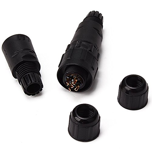 BQLZR IP68 Wasserdicht 5 Pins Elektrische Kabel Stecker Stecker Buchse Kunststoff - 6