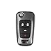 Produktbild FeLiCia Remote Key All Aluminum Alloy Cover Shell Für Chevrolet Cruze Mailibu Sail Captiva Trax - Dark Grey