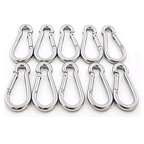 Preisvergleich Produktbild Feuerwehr Karabinerhaken Edelstahl V4A 30x3 VE: 20 Stück