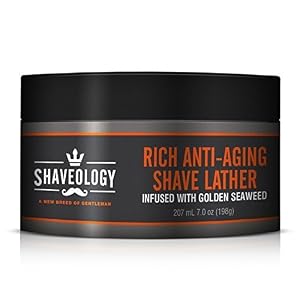 Anti-Aging Shave Cream Infused with Golden Seaweed - Provides a Thick Lather for an Exceptional Shave and Protects and… - Image 4
