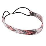 diademas elasticas con pedreria Longitud 25 cm / 9,84 pulgadas (Doble)