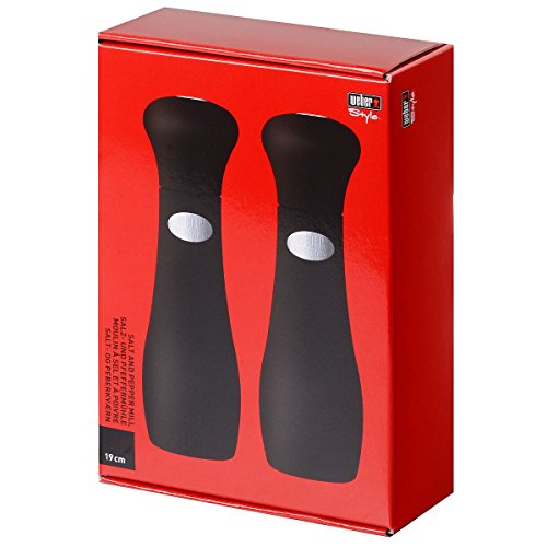 Weber 17093 Salz und Pfeffermühle, schwarz, 19 cm - 2