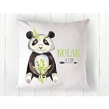 Coussin Naissance Personnalisé Lapin - Souvenir Bébé Avec Nom, Date, Poids Et Taille