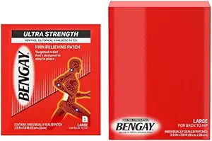Bengay Ultra Strength, Pain Relieving Patch, Large Size 1 Count