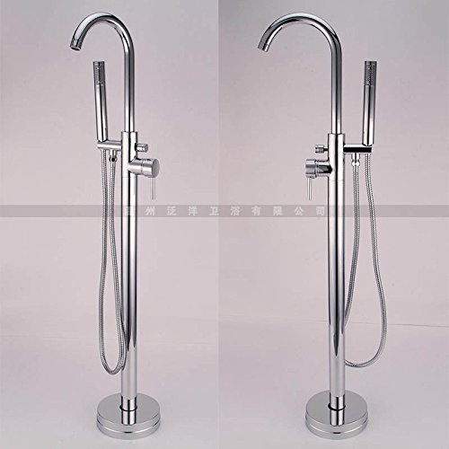 Preisvergleich Produktbild ETERNAL QUALITY Waschtischmischer Bad Waschbecken Wasserhahn Bodenstehender Badewannenlift-Wasserhahn Aus Kupfer Küche Waschbecken Wasserhahn EP343NA