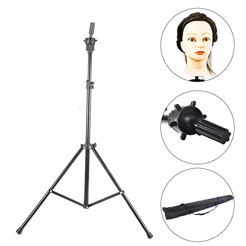 Rayinblue Tripod Adjustable Manikin Mannequin Head Holder Hairdressing Training Stand New