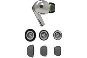 WIKI VALLEY 3 Pairs Eartips for Galaxy Buds3 Pro Ear Tips Buds, Replacement Silicone Ear Tips Gel Earplug Compatible with Galaxy Buds3 Pro Fit in Case-Black