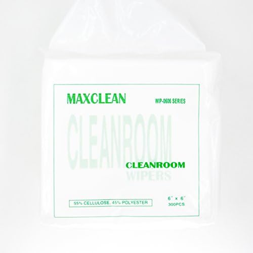 300pcs Nonwoven Cellulose/Polyester-Blend Wipers Wiping Cloth 15cm x 15cm General-purpose Budget-friendly Cleaning Fabric