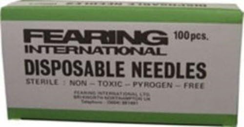 Fearing - Disposable Needles 20 Gauge x Size: 5/8 inch x Size: 100 Pack