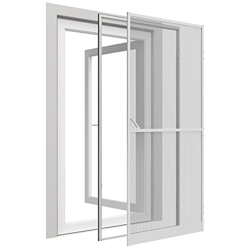 easy life Insektenschutz Tür 120 x 240 cm weiß proLINE MR15 XL Tür mit Klemmzarge – weitere Farben verfügbar - 2