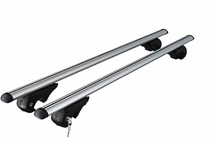 GENERICO BARRE PORTAPACCHI PORTATUTTO AUTO COMPATIBILE CON DACIA DUSTER 2019 120 CM SERRATURA ANTIFURTO UNIVERSALI MENABO RAILS ALTI MANCORRENTI RIALZATI DAL TETTO