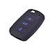 KMH Silicone Flip Key Cover for Volkswagen Vento Flip Keys Vw 3 Button Flip Keys (Black with Blue) RS.199.00