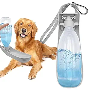 Vannon [2021 Upgrade Version Dog Water Bottle for Walking, 19oz Portable Dog Travel Water Bottle Dispenser with Foldable Drinking Cup Bowl Leak-Proof & BPA Free Pet Water Bottle