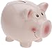 Produktbild Rosa Sparschwein aus Keramik, leerbar. Höhe: 9cm