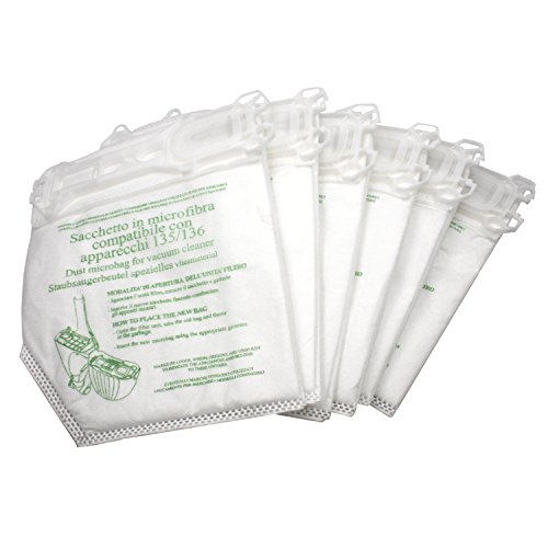 Set 6 Bolsas-Filtro de Fibra para Vorwerk Kobold VK135/ VK136  Garantía 24 Meses Bosaca oficial