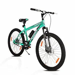 Leader TORFIN MTB 26T Mountain Bicycle/Bike Without Gear Single Speed with Front Suspension and Dual Disc Brake for Men - Sea Green/Black Ideal for 10+ Years (Frame: 18 Inches)