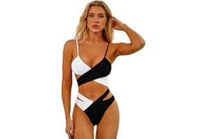 Bocabuety Donna Costume da Bagno Push Up Imbottito Reggiseno Bikini Donna Due Pezzi Swimwear Abiti da Spiaggia
