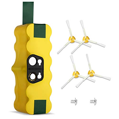 Powerextra 3500 mAh Ni-MH Batterie Roomba Brosses Latérales pour Roomba R3 500 600 700 800 900 Séries500 510 530 531 532 535 536 540 550 552 560 562 570 580 595 600 620 630 650 660 700 760