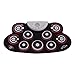 Produktbild Lepeuxi Tragbare Silikon-Trommelpolster Elektronische Roll Up Drum Set mit Drum Sticks Fußpedale Cartoon Design Digital Drum für Kinder Anfänger