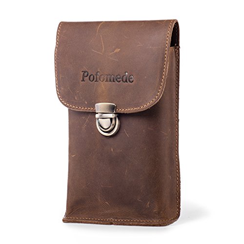 Funda de Cuero con Funda para teléfono móvil para Samsung Galaxy S9 S10Plus Note 10 Note 9 iPhone 11 Pro MAX iPhone XS 8 Plus 7 Plus 6 Plus Huawei P30 Funda con cinturón