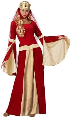 Atosa-15437 Atosa-15437-Costume-Déguisement Dame Moyen-Âge XL-Adulte Femme, 15437, Rouge, 42/44