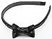 Set of 2 Black and Silver Sequinned Alice Bands With Bow Accessories by Zest