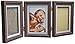 Baby Art Double Print Frame Classic (Brown & Taupe/Beige)