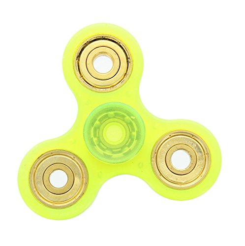 Fidget Glow In The Dark 3-Prong Hand Spinner: Green Fidget Glow In The Dark 3-Prong Hand Spinner: Green