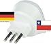 Produktbild Reiseadapter Chile auf Deutschland 220-230V Schukostecker Umwandlungsstecker Reisestecker Germany - Chile