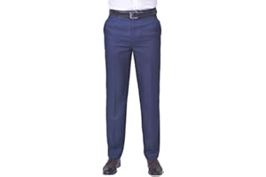 Jolliman Mens Plus Size Trousers High Waist Big & Tall Trousers Pants Lightweight Smart Formal Business Office Waists 32" to 60" Black, Navy, Brown, Fawn, Grey, Navy, Green