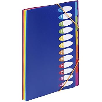 Porte-dossiers Horizontal Triple - Organisateur De Bureau Incliné, Rangement Facile Format Lettre (Blanc, 30,5x11,5x32 Cm)