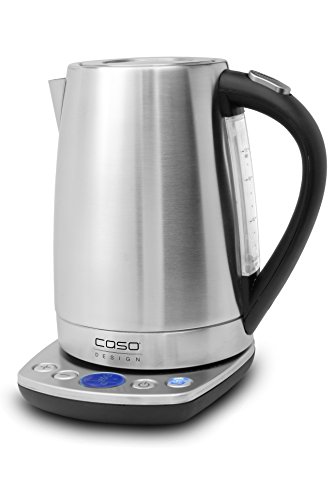 Caso 1870 WK 2200 Elektrischer Wasserkocher mit präziser Temperaturkontrolle, 2200 Watt, 1,7 L, edelstahl