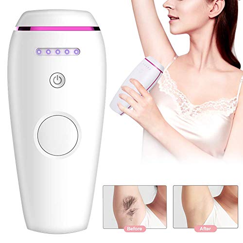 Voumey Épilateur à Lumière Pulsée, IPL Appareil d'Épilation Professionnel 500000 Flashs pour Corps/Visage/Maillot/Aisselles, épilation permanente des poils visibles du corps et du visage à la maison