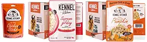 Kennel Kitchen All Life Stages Chicken Stick Treats for Dogs, 70g & Supreme Cuts in Gravy, Chicken Liver with Pumpkin, 100g (12) & Supreme Cuts in Gravy, Chicken Recipe with Pumpkin, 100g (Pack of 12)