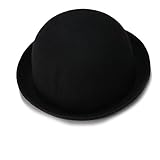 WINOMO Melone Frauen Wollmütze Hut (Schwarz)