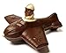Produktbild 02#091819 Schokoladen Flugzeug Zartbittermit Pilot, Geschenke, Airport, Flieger, Jet, Geschenk, NEU'