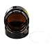 2PCS 50ML/100ML Brown Glass Refillable Cosmetic Jars with Liners and Screw Black Cap Empty Face Cream Lip Balm Storage Container Pot Bottle for Salve Diy Beauty Essential Oils Cosmetic Cream Lotion (50ml)
