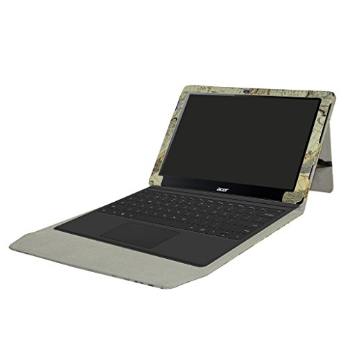 Acer Switch Alpha 12 Hülle,Mama Mouth 2-in-1 Abnehmbare PU-lederne Case hülle mit Standfunktion für 12″ Acer Aspire Switch Alpha 12 Windows 10 Tablet,Landkarte - 2