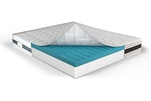 MUUN - Materasso Letto Matrimoniale 160x200 cm, Altezza 25 cm, in Memory Foam, Anallergico e Ipoallergenico, Isola Il Movimento, Bassa Manutenzione, Flessibile, GARANTITO 20 ANNI, Mod. IRIS