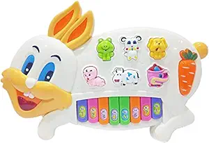 ANVITTOYWORLD Light and Sound Toys for Kids | Musical Toy | Light and Music | Best Gift for Kids | Best Return Gift | Gift for boy and Girl (Rabbit Piano)