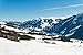 Produktbild Alu-Dibond-Bild 90 x 60 cm: "ski area in Saalbach Hinterglemm region, Austria", Bild auf Alu-Dibond