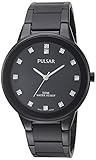 Pulsar Herren Quarz-Messing und Edelstahl Casual Uhr, Farbe schwarz (Modell: pg2051)