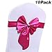 Produktbild Purple Angel Fleck-Stuhl-Schrpen, elastischer Stuhl-Abdeckungs-Bogen-Schrpe-Band-Bindungs-R¨¹ckseiten-Schrpe f¨¹r Hochzeits-Bankett-Zeremonie-Jahrestags-Partei-Ausgangsdekoration (10 St¨¹ck, Rosa Rot)