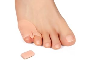 Sumiwish Separadores de dedos Pinky, 8 paquetes de protectores de dedos de gel para dedos superpuestos, dedos rosados rizados, separadores de dedos pequeños para, bola media extraíble de ampollas