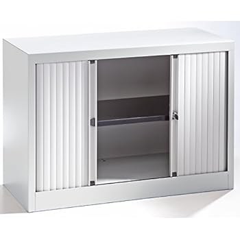 Querrollladenschrank Sideboard 120cm breit Stahl Büro Aktenschrank