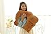 Drasawee 48cm/18" Strong Muscle One-Arm Boy Friend Cushion Body Pillow Doll PP Stuffed Bolster Toy Perfect Gift for Girls Brown