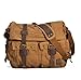 Produktbild FAIRY COUPLE Europäisch und amerikanisch Retro-Leinwand Herren Schulter Umhängetasche casual Messenger-Taschen Kameratasche mit digital Kamera Profi Liner/Schutztasche C5083 (khaki)